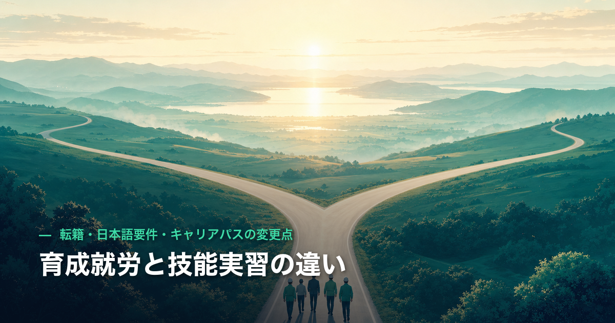 育成就労と技能実習の違い|転籍・日本語要件・キャリアパスの変更点