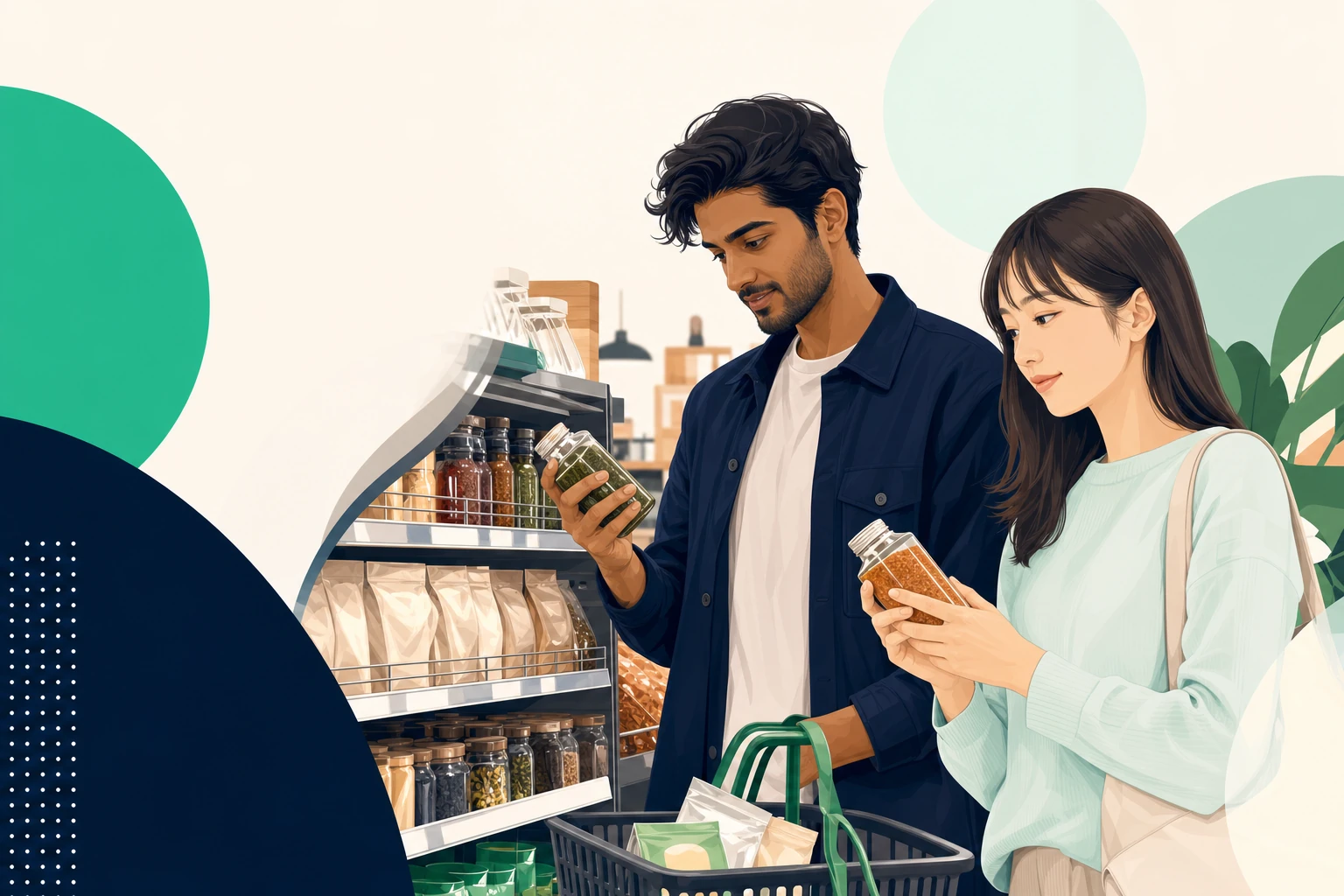 日本国内のアジア食材店で買い物をする南アジア出身の客と日本人の客——生活インフラとしてのエスニック食材店
