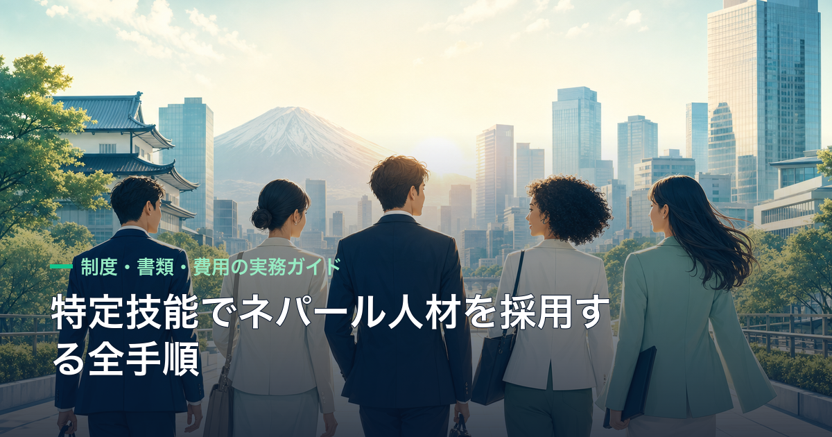 特定技能でネパール人材を採用する全手順|制度・書類・費用の実務ガイド